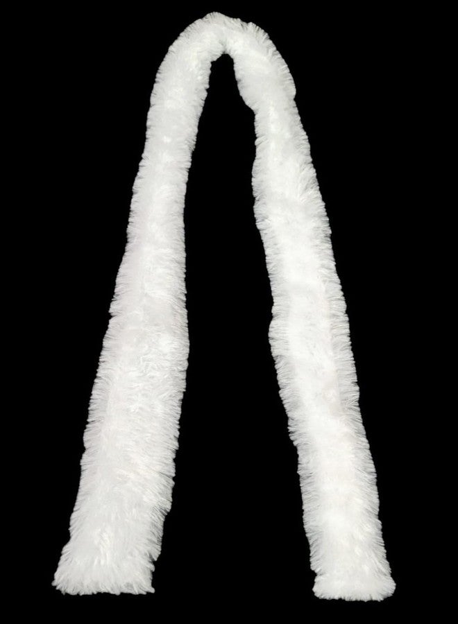 LUDALY Faux Fur Featherless Boa 72'' (White) - Image 3